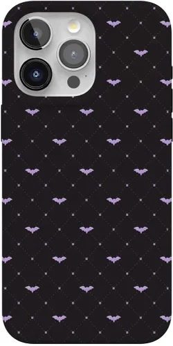 Vista 162 de Casely iPhone 14 Pro Case All Boo'd Up Purple Ghost Compatible with MagSafe Classic Ultra Thin Design