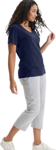 Vista 6 de Hanes Women's Nano Premium Cotton V-Neck T-Shirt Pack