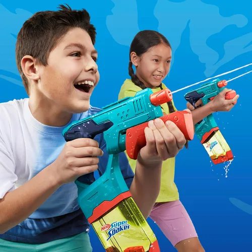 Vista 4 de Nerf Super Soaker Dunk-Fill - Paquete de 2, 2 pistolas de agua, tanques de llenado instantáneo fácil, simplemente sumerge y listo, tanques de 10.1