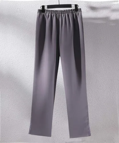 Vista 6 de Traje de pantalón de gasa para mujer con chaqueta de tres piezas para boda