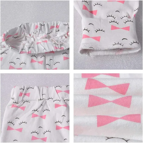 Vista 6 de Baby Girls Boys Clothes Sets Brother Sister Matching Outfits Playwear Toddlers Bodysuit Long Sleeve Shirt Pants