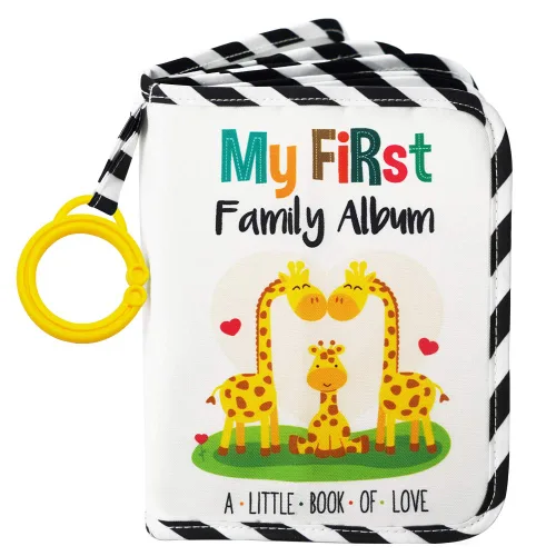 Vista 8 de Urban Kiddy™ Mi Primer Álbum Familiar del Bebé Juego de Regalo de Libro de Tela Fotográfico Suave para Recién Nacidos, Niños Pequeños y Niños