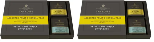 Vista 8 de NUEVO Calendario de Adviento navideño de té Taylors of Harrogate 2025, set de regalo – 24 días, 48 bolsitas de té – Cuenta regresiva para Navidad