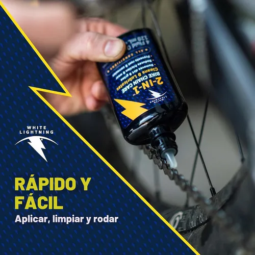 Vista 3 de White Lightning Lubricante y desengrasante para bicicleta 2 en 1 4 fl oz