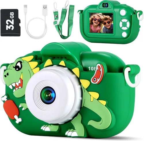 Vista 17 de Cámara digital para niños pequeños de YEEHAO, juguetes para niños de 3 a 9 años, cámara de video para niños pequeños de 1080P, regalos de Navidad