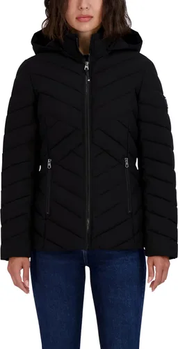 Vista 11 de Nautica - Chaqueta corta acolchada con diseño de cheurón para mujer Negro