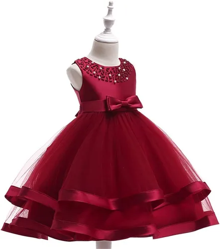 Vista 2 de COMISARA - Vestido formal para niña, para boda o desfile, tallas 6M-9T