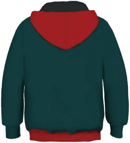 Vista 2 de snow flying Sudadera con capucha y bolsillo para niños, disfraz de cosplay en 3D