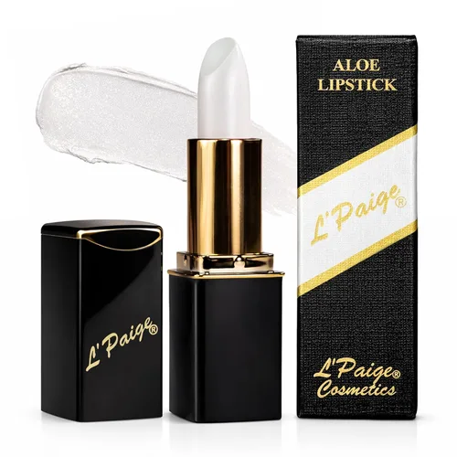 Vista 26 de L'Paige L02 - GRAPE ICE Designer Lipstick Base de aloe vera, de larga duración, hidratante Morado claro con acabado helado iridiscente