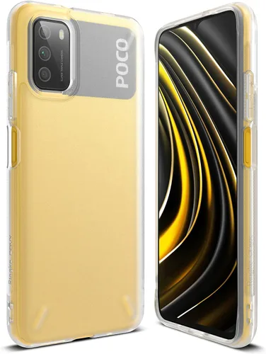 Vista 11 de Ringke Onyx - Funda compatible con Xiaomi Poco M3, resistente y resistente, reforzada, a prueba de golpes, TPU Grip Funda para teléfono - Negro