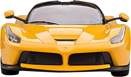 Vista 2 de Ferrari escala 1/14 FMTStore, la Ferrari, laferrari, auto modelo con control remoto por radio, R/C RTR, con puertas que se abren (amarillo)