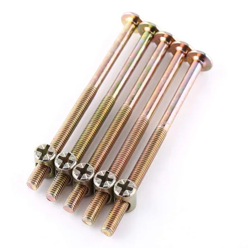 Vista 2 de Tornillo de muebles M6, tornillos de cabeza hexagonal para cuna, literas y sillas (3.937 in)