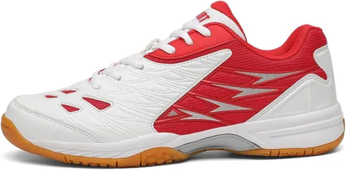 Vista 2 de VEACAM Tenis para hombre, tenis de bádminton para hombre, transpirables, con cordones, para pickleball y voleibol, zapatos deportivos casuales