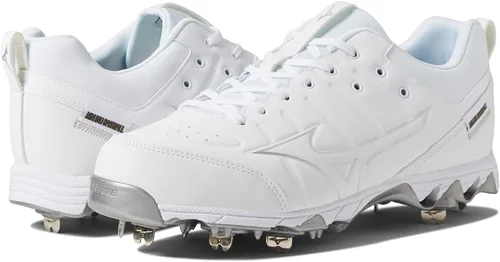 Vista 14 de Mizuno Tenis de béisbol Ambition 2 de 9 picos para hombre Blanco y negro (9000)