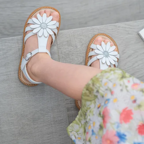 Vista 3 de Kiderence Sandalias para niñas pequeñas, zapatos de verano para niñas pequeñas