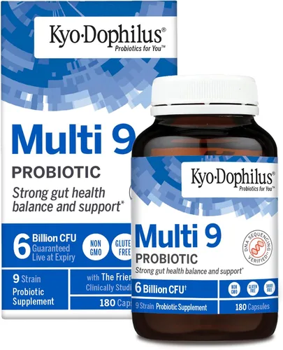 Vista 5 de Kyolic Kyo-Dophilus Multi 9 Probiotic - Mezcla probiótica de múltiples cepas para la función digestiva, flora intestinal saludable y apoyo