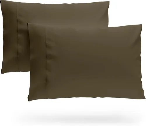 Vista 12 de Cosy House Collection Juego de 2 fundas de almohada de rayón de alta calidad derivado de bambú, ropa de cama ultrasuave, refrescante y transpirable