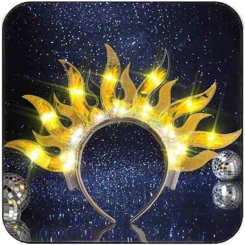 Vista 7 de DRESBE Diadema iluminada con luces LED, para el pelo, para fiestas, bailes, rave, accesorios para el cabello para mujeres y niñas Luz Colorida