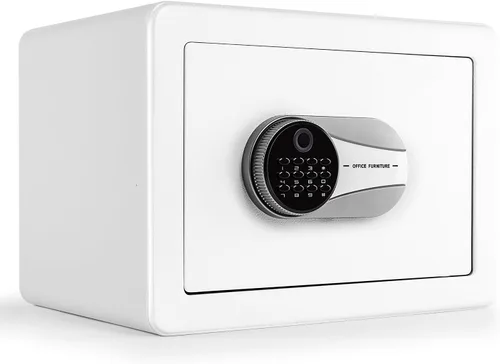 Vista 10 de Caja de seguridad biométrica de 0.6 pies cúbicos, caja de seguridad con huella dactilar con bolsa ignífuga, estante removible, sistema de alarma