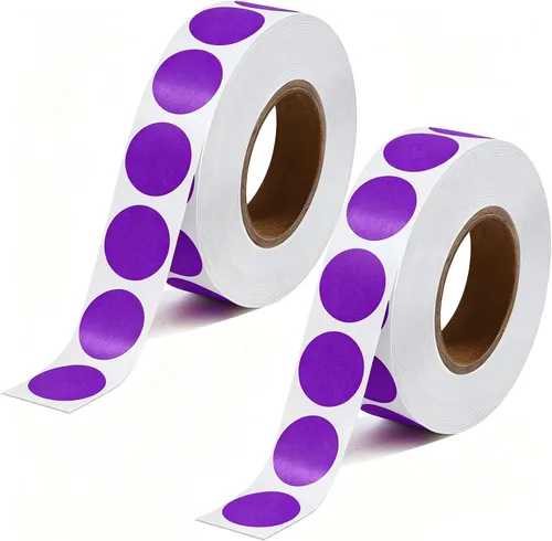 Vista 15 de 2000 Pcs Round Stickers 1/2 Inch Color Circle Red Green Dot Stickers Small Code Labels for Office Shop Yard Sale Home Classroom Marking Rojo+Verde