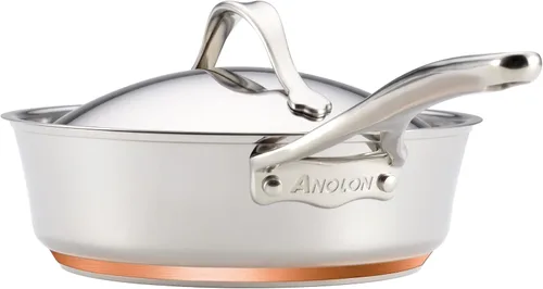 Vista 10 de Anolon Acero inoxidable y aluminio anodizado duro, juego de utensilios de cocina (11 piezas)