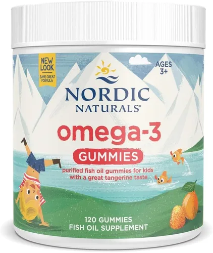 Vista 7 de Nordic Naturals Gomitas Nordic Omega-3, mandarina, 60 gomitas – 82 mg de Omega-3 total con EPA y DHA – Sin OMG – 30 porciones