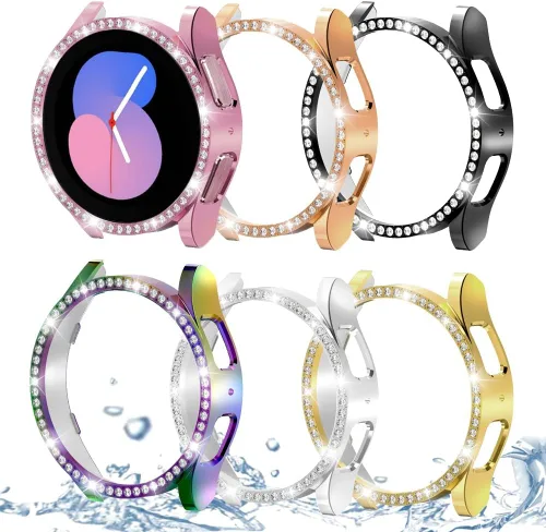 Vista 88 de DEALELE Paquete de 1 + 3 fundas compatibles con Samsung Galaxy Watch 7 Ultra (1.772 pulgadas), funda protectora de policarbonato transparente