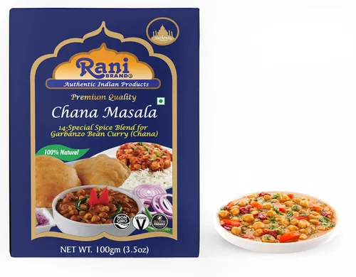 Vista 8 de Rani Chana Masala (mezcla de curry Garbanzo 15 especias) 3.5 oz (100 g) ~ Todo natural Vegano Sin colores Apto para gluten Sin OMG Origen