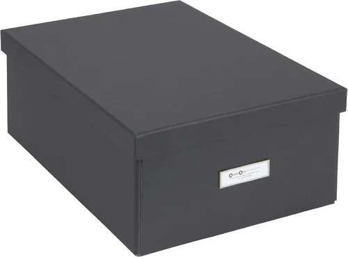 Vista 12 de Bigso Katia KD Caja de almacenamiento plegable con marco de etiqueta para una fácil identificación, montaje simple sin herramientas, cajas de Azul