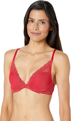 Vista 56 de Natori - Sujetador de encaje para mujer con inmersión, diseño de plumas Cafe