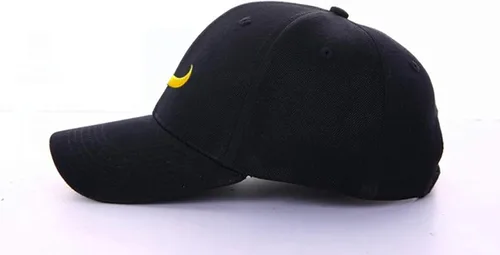 Vista 2 de Kerr's Choice Gorra L-UNA M-oon Hat Animie Moon Cap Moon Accessories Moon Baseball Cap Black, Negro
