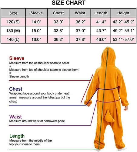 Vista 4 de GZHOK Kigurumi - Disfraz unisex de una pieza para disfraz de fiesta de Halloween