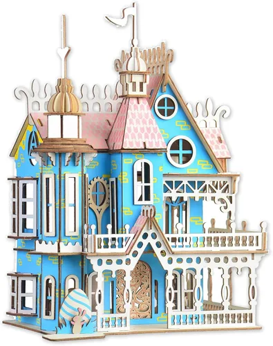 Vista 9 de Rompecabezas 3D para niños, rompecabezas para adultos, modelo de café, rompecabezas para niños, juguetes de bricolaje para artes y manualidades