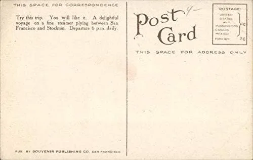 Vista 2 de Cal. Nav. & Imp. Co. Steamer J. D. Peters. San Francisco, California CA Original Antique Postcard