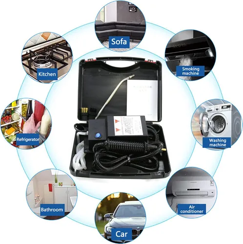Vista 3 de Gdrasuya10 1700W 110V Limpiador de vapor de alta temperatura de mano Máquina de limpieza de alta presión Máquina de limpieza de alta presión