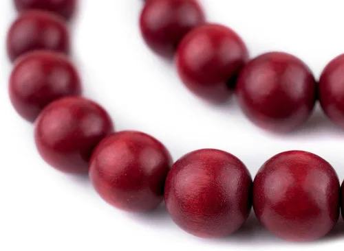Vista 194 de TheBeadChest: cuentas de madera redondas naturales de 0.315 pulgadas, cuentas de madera sueltas espaciadoras para fabricar joyas, 4 tamaños