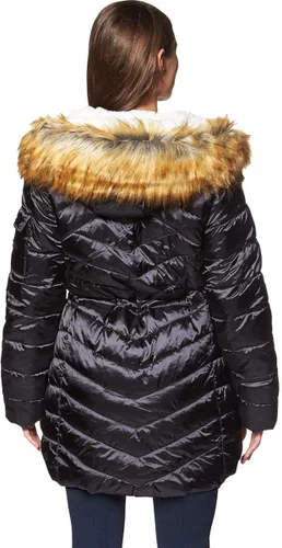 Vista 3 de Jessica Simpson Puffer Coat for Women-Faux Fur Cozy Lined Quilted Winter Jacket