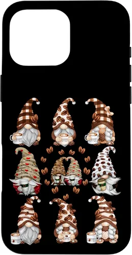 Vista 19 de Novelty Coffee Graphic For Women And Men Funny Gnome Case for iPhone 16