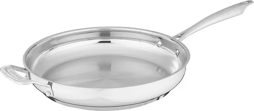 Vista 2 de Cuisinart Juego de sartén profesional de 12 pulgadas y sartén para freír de 14 pulgadas