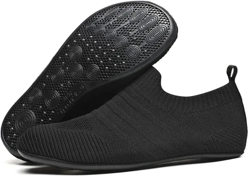 Vista 6 de Pantuflas ligeras de agarre para interiores y mujeres, antideslizantes, para hacer ejercicio en casa, yoga, para hombres y mujeres