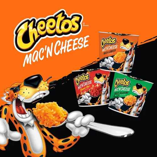 Vista 3 de Mac N Cheetos Bold & Cheesy, tazas de 2.32 onzas (paquete de 4)