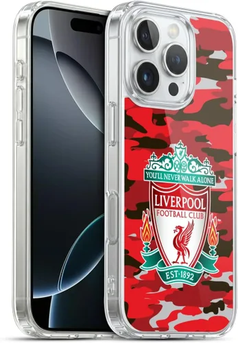 Vista 10 de Head Case Designs Funda de gel con licencia oficial del Liverpool Football Club Away Colourways Crest Camou [protección de grado militar] compatible