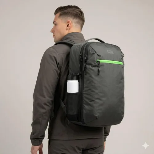 Vista 4 de COR Surf - Mochila de viaje aprobada para vuelo, de cabina, para laptop Mochila de equipaje de fin de semana para negocios, unisex, 28 l