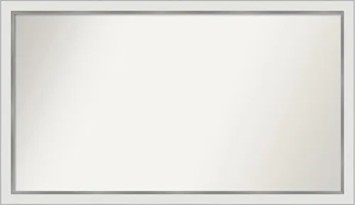 Vista 244 de Amanti Art Espejo personalizado, espejo de baño estrecho Alexandria White Wash, espejo de pared o espejo de tocador de baño sobre el fregadero