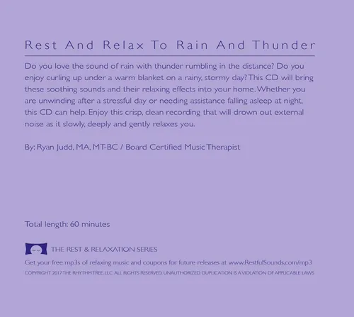 Vista 2 de Calming Rain and Distant Thunder - Thunderstorm Nature Sounds Recording - For Meditation, Relaxation and Sleep - Nature's Perfect White Noise
