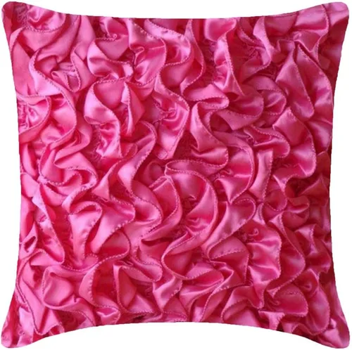 Vista 24 de Almohadas de diseñador, fundas rústicas con volados estilo vintage para almohadas.
