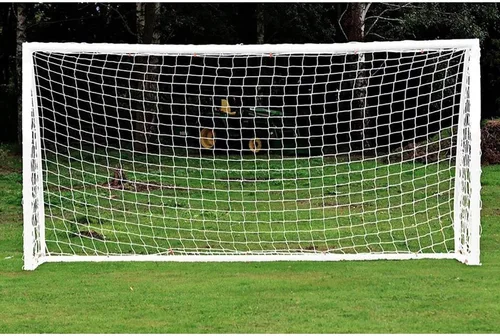 Vista 9 de Red de fútbol de 8 x 6 pulgadas, red de fútbol de repuesto para portería de fútbol, barrera de práctica deportiva de alto impacto para adultos