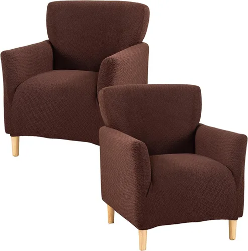 Vista 59 de Fundas de jacquard para sillón de banquete, fundas suaves para sillón de 1 pieza, fundas elásticas para silla de sala de estar, antideslizantes