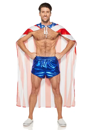 Vista 3 de Capa de Superhéroe del Club de Niños para Hombre Multicolor