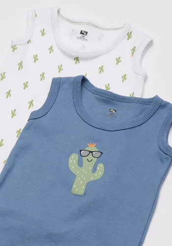 Vista 4 de Hudson - Mamelucos sin mangas de algodón para bebé unisex